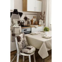 Скатерть Прованс Горох коричневый Хозяйка 120х136 см Фото 7