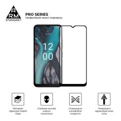 Стекло защитное Armorstandart Pro Nokia C21 Black Фото 2
