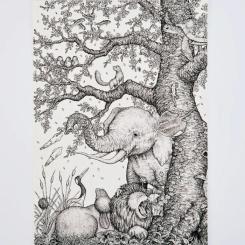 Лайнер Sakura Pigma Micron (0.1) 0,25 мм Оранжевый Фото 9