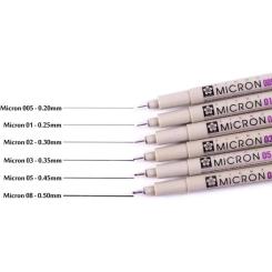 Лайнер Sakura Pigma Micron (0.1) 0,25 мм Оранжевый Фото 5