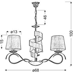 Люстра Candellux DENIS Фото 1