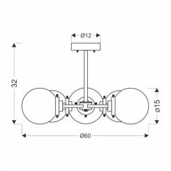 Люстра Candellux Lens Фото 2