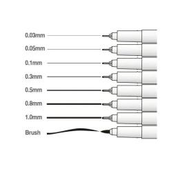 Лайнер Marvy Мульти-лайнер 4600-S 0.03мм, черный Фото 1