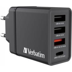 Зарядное устройство Verbatim USB 30W PD3.0 4-ports black Фото