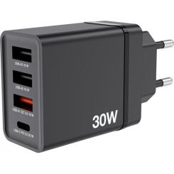 Зарядное устройство Verbatim USB 30W PD3.0 4-ports black Фото 3