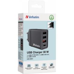 Зарядное устройство Verbatim USB 30W PD3.0 4-ports black Фото 6