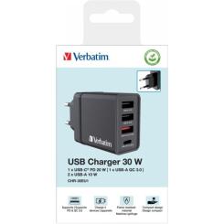 Зарядное устройство Verbatim USB 30W PD3.0 4-ports black Фото 7