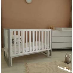 Кроватка Angelo Люкс-12 бело-серый Фото 1