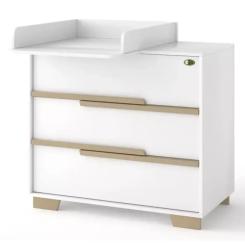 Комод-пеленатор Angelo Loft (бело-мокко) 90х51х90 Фото