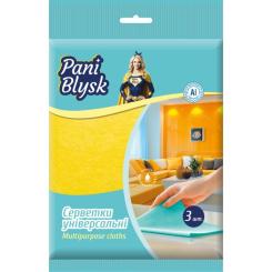 Салфетки для уборки Pani Blysk Універсальні 3 шт. Фото