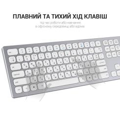 Клавиатура OfficePro SK1550 Wireless White Фото 7