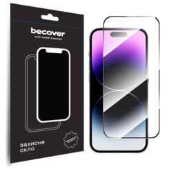 Стекло защитное BeCover Apple iPhone 15 Pro Black Фото