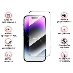 Стекло защитное BeCover Apple iPhone 15 Pro Black Фото 2