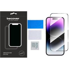 Стекло защитное BeCover Apple iPhone 15 Pro Black Фото 3