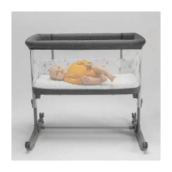 Кроватка Lionelo приставне Aurora Grey Graphit Фото 3