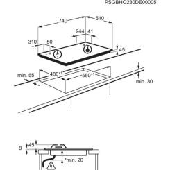 Варочная поверхность Electrolux KGG753753K Фото 8