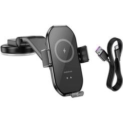 Универсальный автодержатель BOROFONE BH206, Black, Box Фото 3