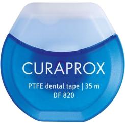 Зубная нить Curaprox Тефлоновая с хлоргексидином 35 г Фото