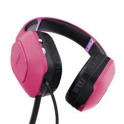 Наушники Trust GXT 415 Zirox 3.5мм Pink Фото 3