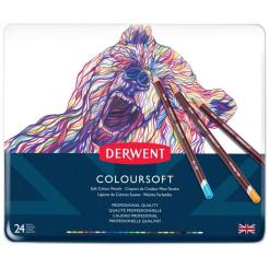 Карандаши цветные Derwent Coloursoft, 24 цветов Фото