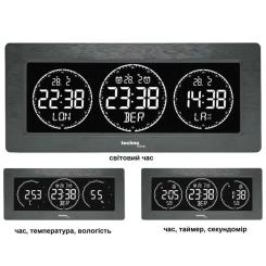 Настольные часы Technoline WT458 Black Фото 3