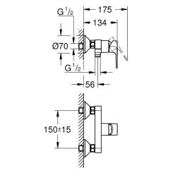 Смеситель Grohe BauLoop New Фото 1