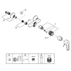 Смеситель Grohe BauLoop New Фото 2