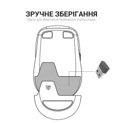 Мышка OfficePro M267G Silent Click Wireless Gray Фото 9