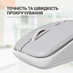Мышка OfficePro M267G Silent Click Wireless Gray Фото 7