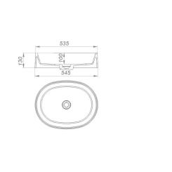 Раковина GRANADO Viveiro white gel Фото 5