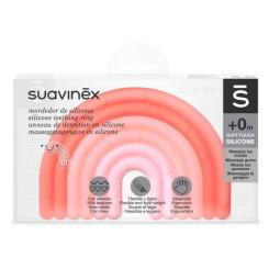 Прорезыватель Suavinex силиконовый с пузырьками/розовый Фото 1