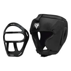 Боксерский шлем RDX T1 Grill Full Black XL Фото 1