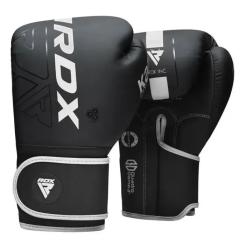 Боксерские перчатки RDX F6 Kara Matte White 12 унцій Фото