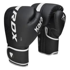 Боксерские перчатки RDX F6 Kara Matte White 12 унцій Фото 1