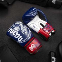 Боксерские перчатки Phantom Muay Thai Blue 14 унцій Фото 9