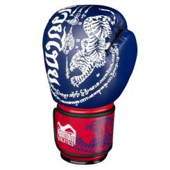 Боксерские перчатки Phantom Muay Thai Blue 14 унцій Фото 1