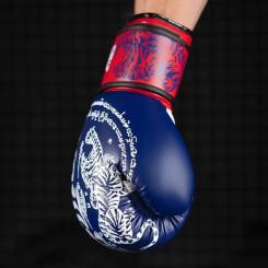 Боксерские перчатки Phantom Muay Thai Blue 14 унцій Фото 6
