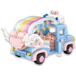 Конструктор LOZ mini Радужный автомобиль Фото 1