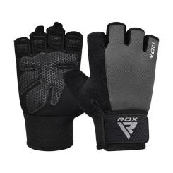Перчатки для фитнеса RDX W1 Half Gray Plus S Фото