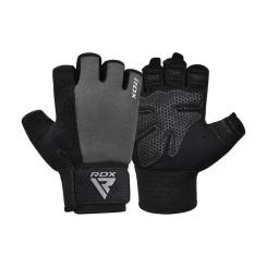 Перчатки для фитнеса RDX W1 Half Gray Plus S Фото 1