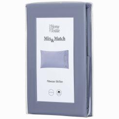 Наволочка Ardesto Mix&Match 50х70 100% хлопок, сатин серый Фото 1