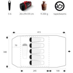 Палатка Trimm Macao lagoon/grey Фото 1