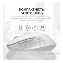 Мышка OfficePro M230W Silent Click Wireless/Bluetooth White Фото 9