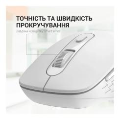 Мышка OfficePro M230W Silent Click Wireless/Bluetooth White Фото 8