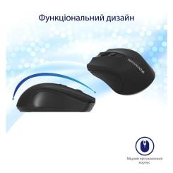 Мышка Promate Clix-8 Wireless Black Фото 1