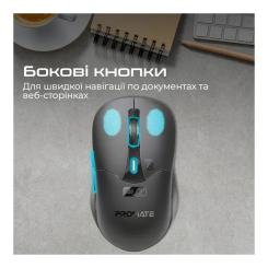 Мышка Promate Samo Wireless/Bluetooth Black Фото 5