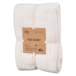 Плед Ardesto Pique 100% хлопок айвори 160х230 см Фото