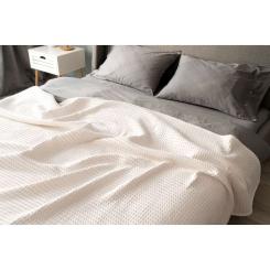 Плед Ardesto Pique 100% хлопок айвори 160х230 см Фото 4