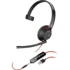 Наушники Poly Blackwire 5210 USB-A/USB-C 3.5 мм Black Фото