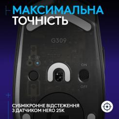 Мышка Logitech G309 Lightspeed Wireless/Bluetooth Black Фото 3